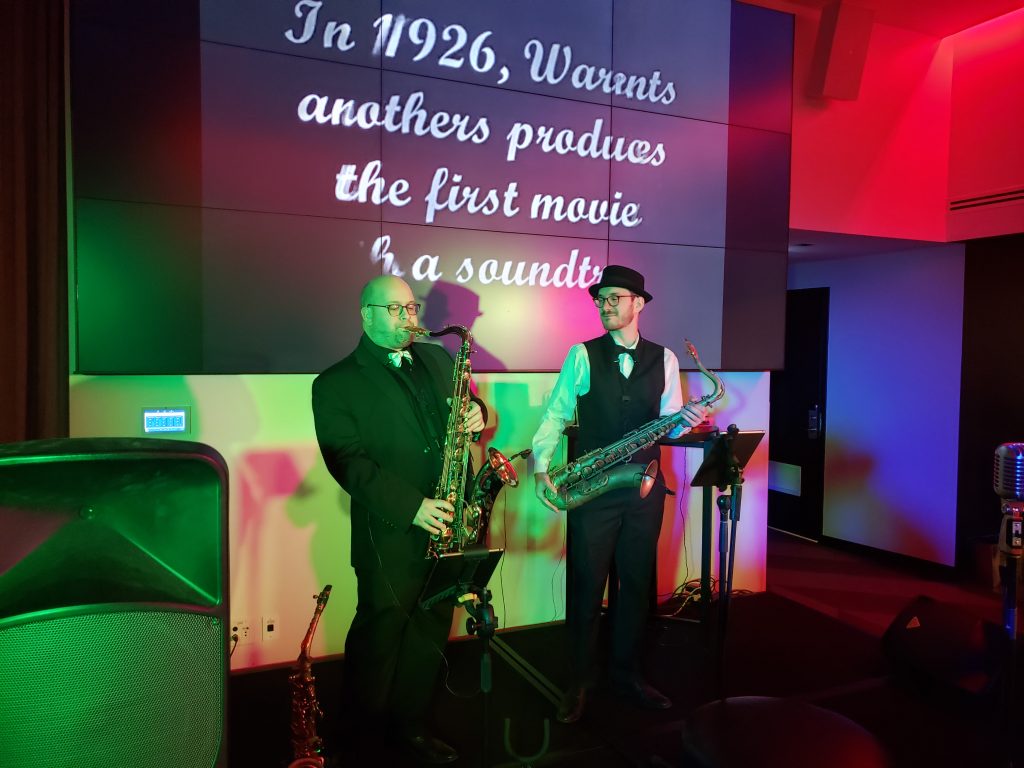 SaxoPop Saxophone Duo For All Your Events Productions Top Note